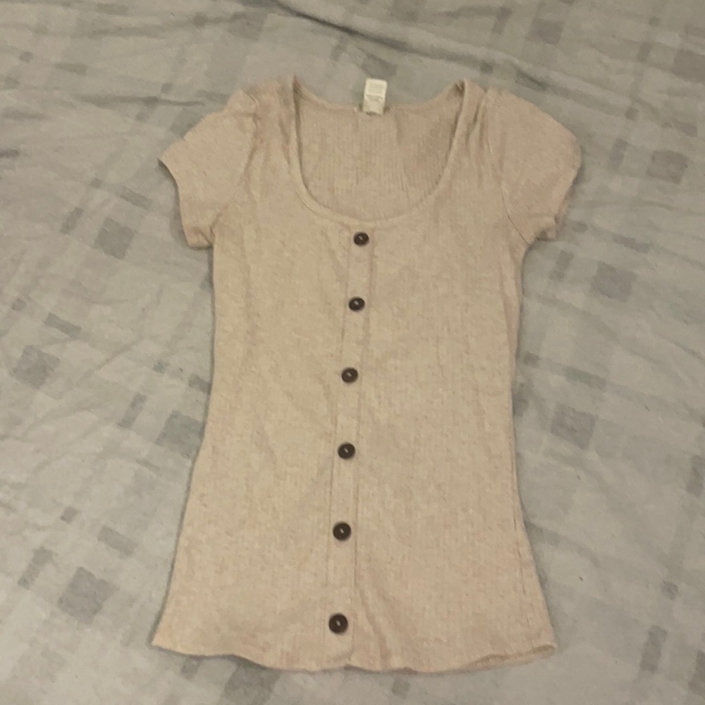 Bozzolo I’ll small tan tight fitted shirt